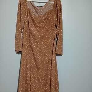 ASOS Design NWT Polka Dot Long Sleeve Dress. Size 14